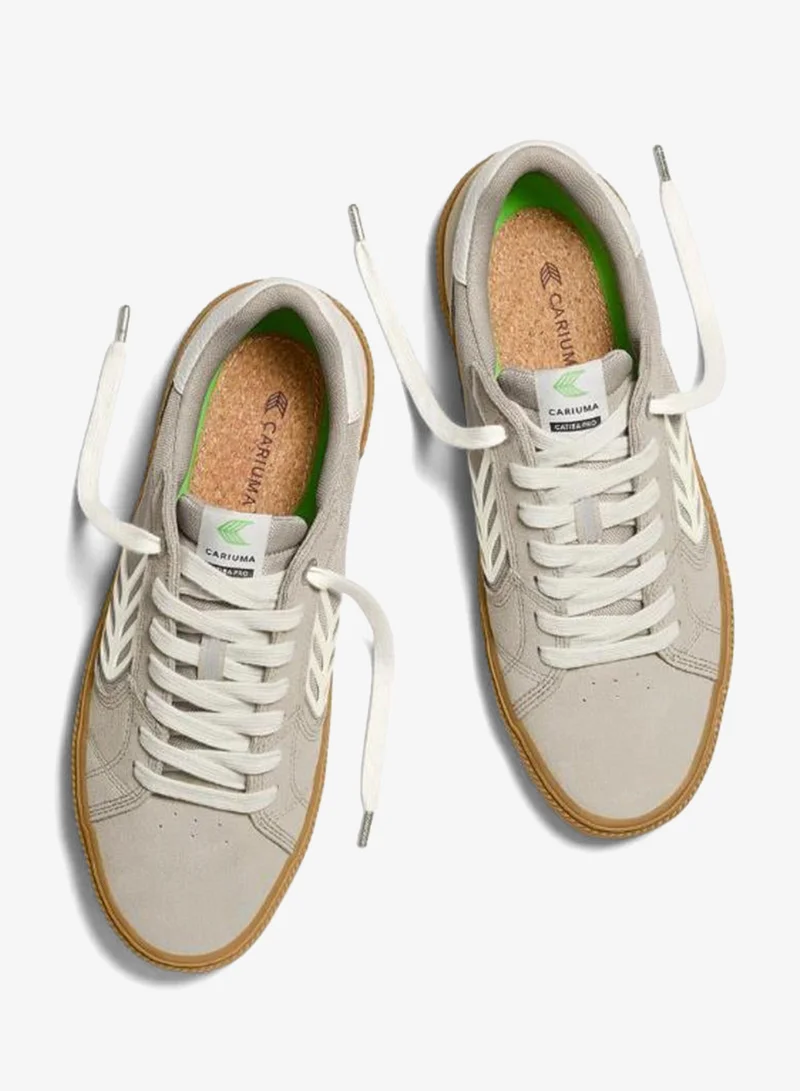 Cariuma  CATIBA PRO 2.0 Plaza Taupe Suede and Cordura Ivory Logo Sneaker  | Best Price UAE