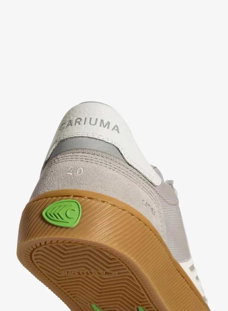 Cariuma  CATIBA PRO 2.0 Plaza Taupe Suede and Cordura Ivory Logo Sneaker  | Best Price UAE