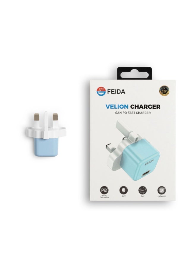 FEIDA 20W Fast Type-C Fish Wall Charger for iPhone and PD Wall Charger - Image 1