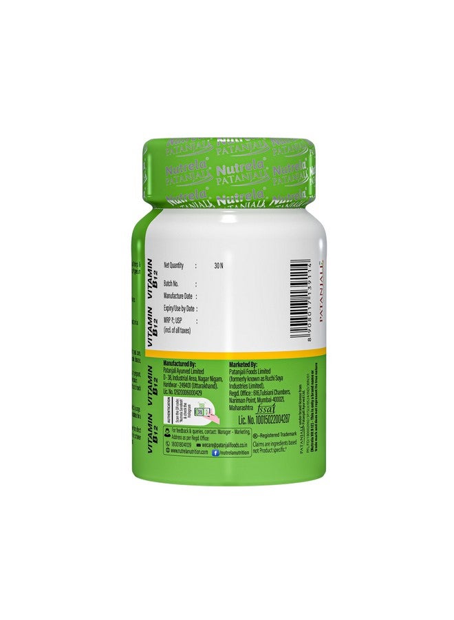 Nutrela Vitamin B12 Biofermented Plant Based Supplement for Men & Women with Moringa and Aloevera Extract - 30 Veg Capsules - Image 2