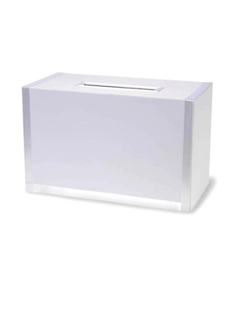 Wedding Card Box Rectangle White 16 x 8 x 10-1/8 - Image 3