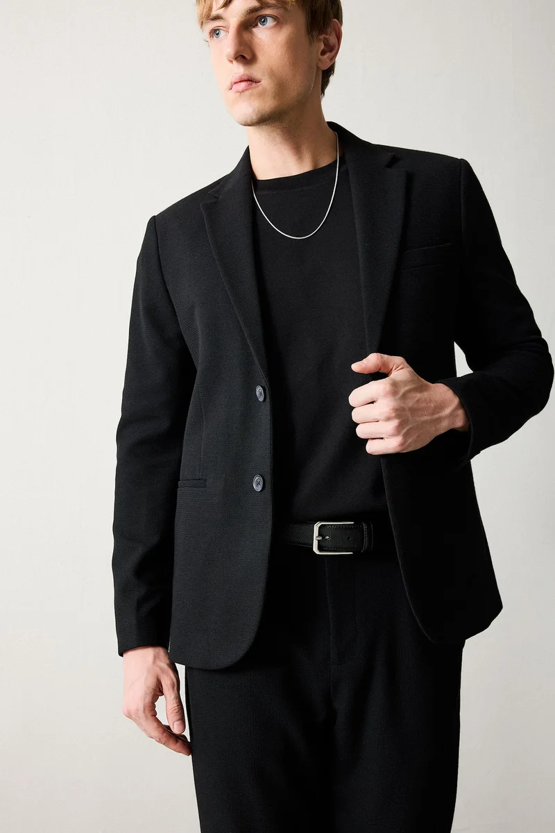 Modern Fit Jersey Blazer