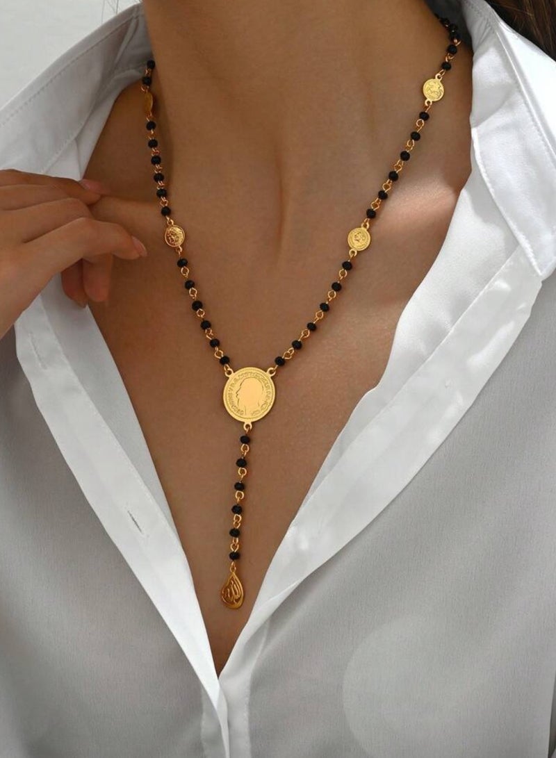 نيو ستايل سلسال نسائي أنيق مطلي باللون الذهبي - Image 3