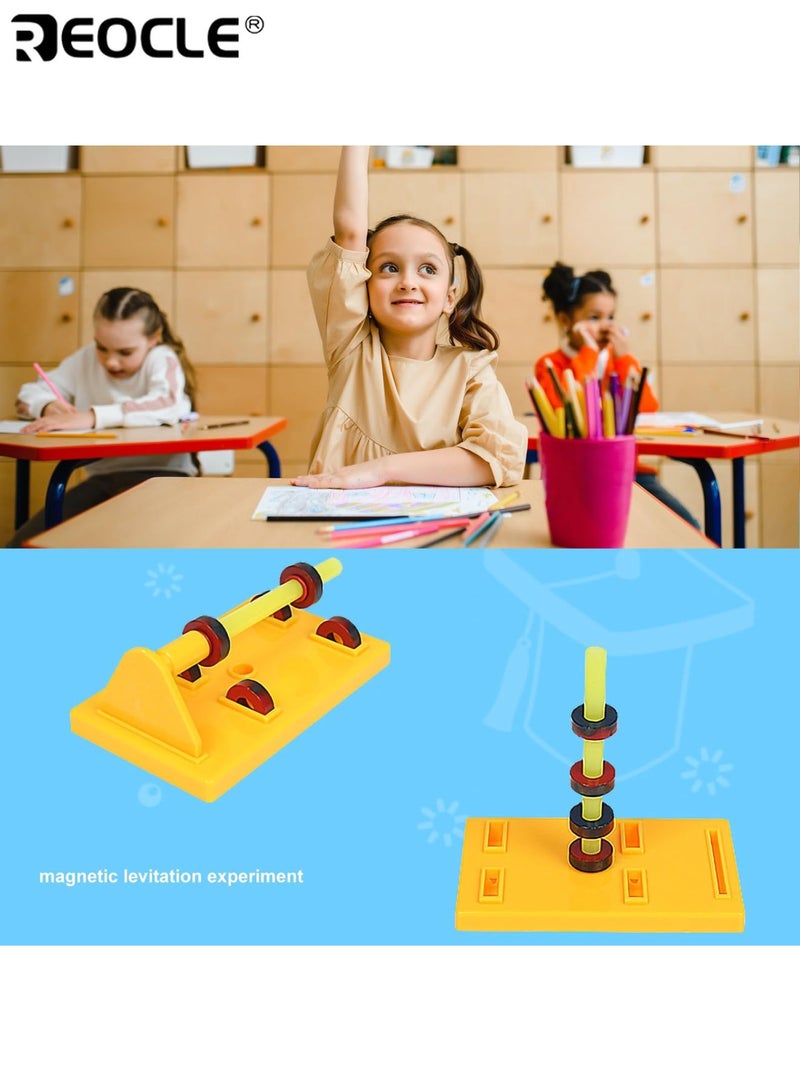 REOCLE Science Electromagnet Kit for Kids Electricity and Magnetism Experiment Kit Educational Science Experiment Magnet Set Includes Magnet Compass Circuit ect Fun Learning for Home School Ideal for Kids - Image 2