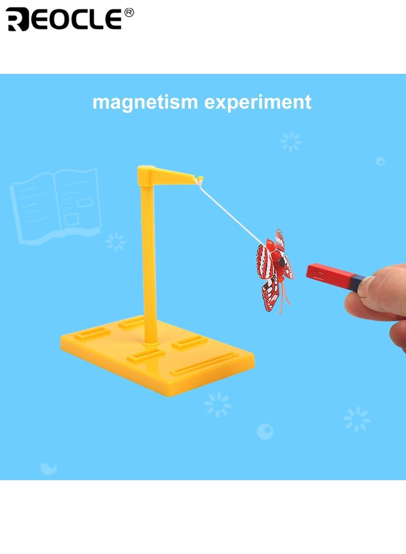 REOCLE Science Electromagnet Kit for Kids Electricity and Magnetism Experiment Kit Educational Science Experiment Magnet Set Includes Magnet Compass Circuit ect Fun Learning for Home School Ideal for Kids - Image 4