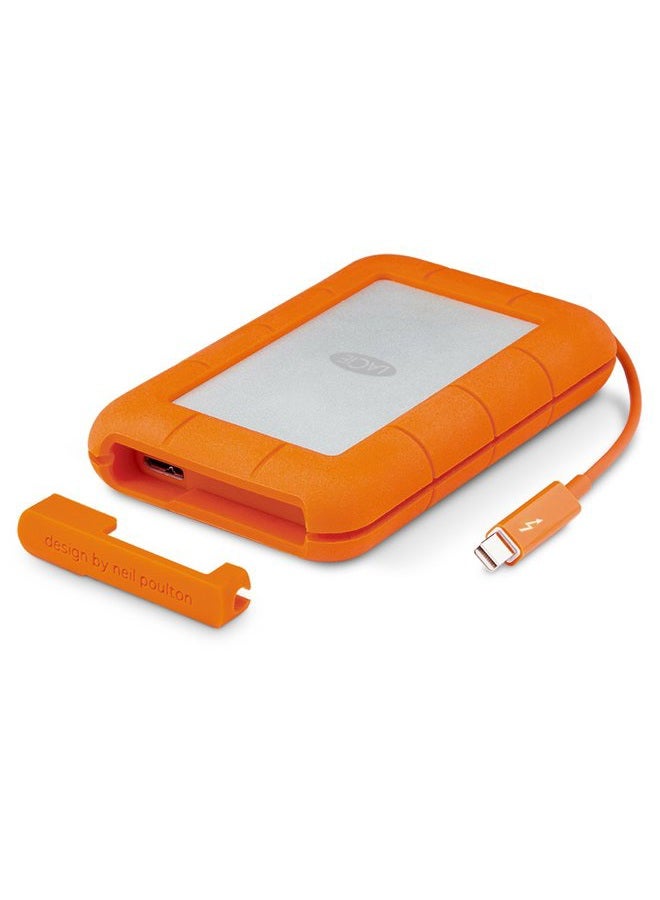 LACIE Rugged 1TB Thunderbolt & USB 3.0 Portable 2.5 inch External Hard Drive for PC and Mac - Image 3