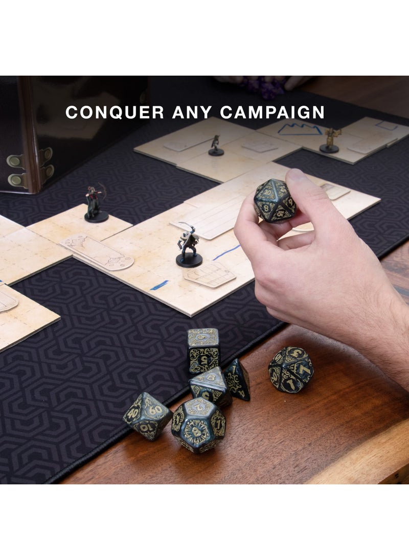 Wiz Dice Wiz Dice Titan Dice - Polyhedral Large Dice Set for Tabletop RPG Adventure Games with a Wooden Dice Box - DND Jumbo Dice Set, Suitable for Dungeons and Dragons Dungeon Master  - Image 4