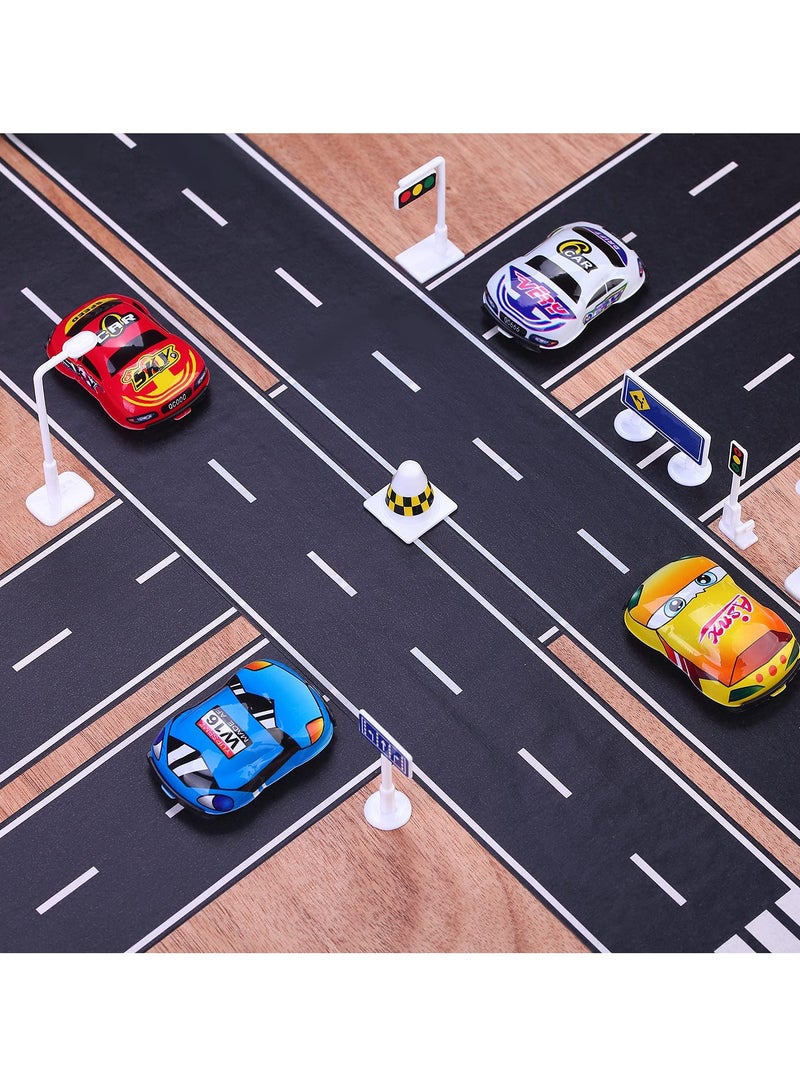 SYOSI Black Road Track Tape, 2 Rolls Toy Car Road Tape for Kids, Race Car Decorations for Birthday Party, No Residue, 4.8cm x 5m Each Roll  - Image 4