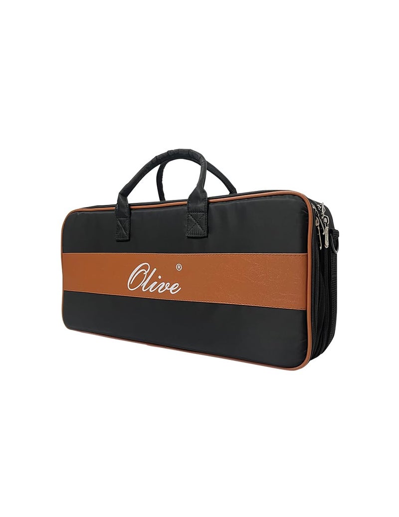 OLIVE Nylon Guitar Processor Bag | Professional Gigbag for BOSS GX100 and Zoom G5, Black - Image 1