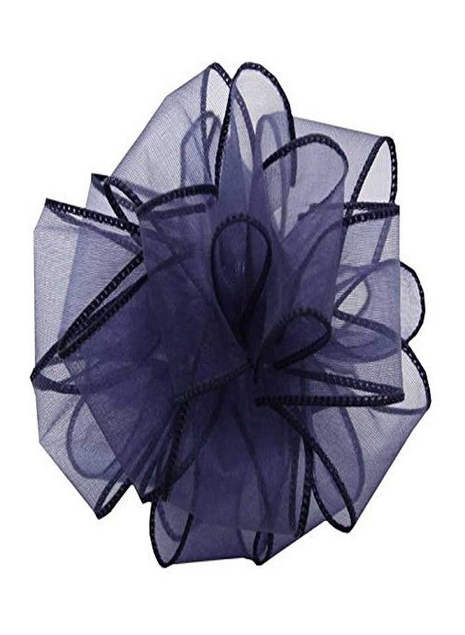 شريط بيرويك Iss-009-50-نان ذو حافة سلكية باللون الكحلي