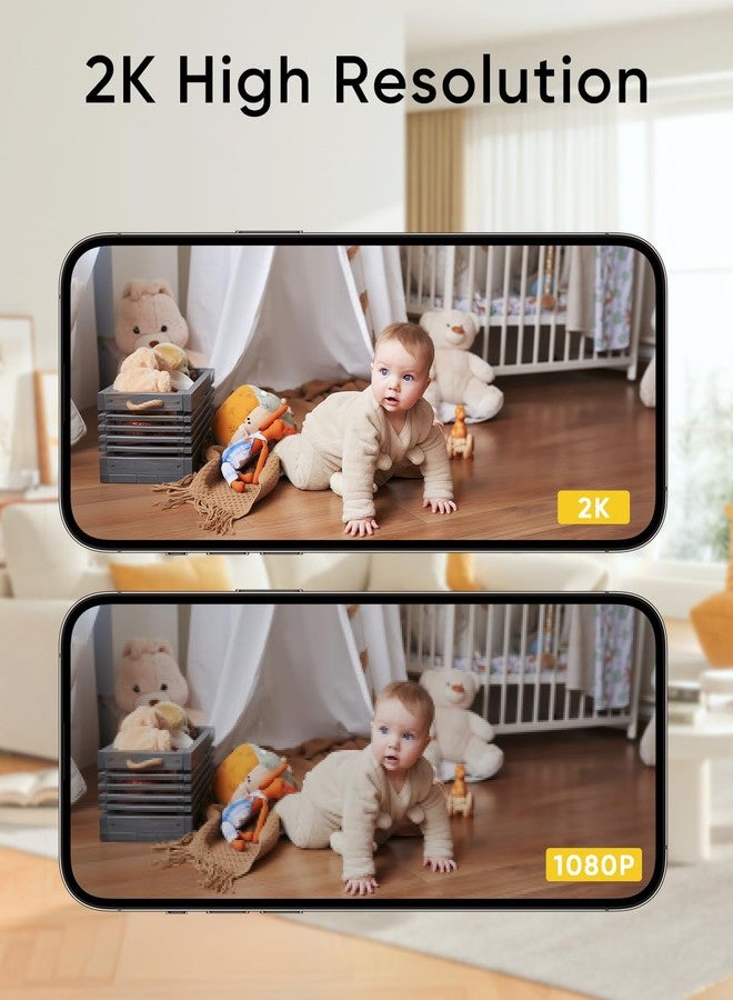 BoyKeep 2K Cameras for Home Security, 2-Pack Indoor Camera with Night Vision, Pet Camera Indoor with Phone App, Motion Detection, 2-Way Audio, Cloud/SD Card Storage, Compatible with Alexa - Image 3