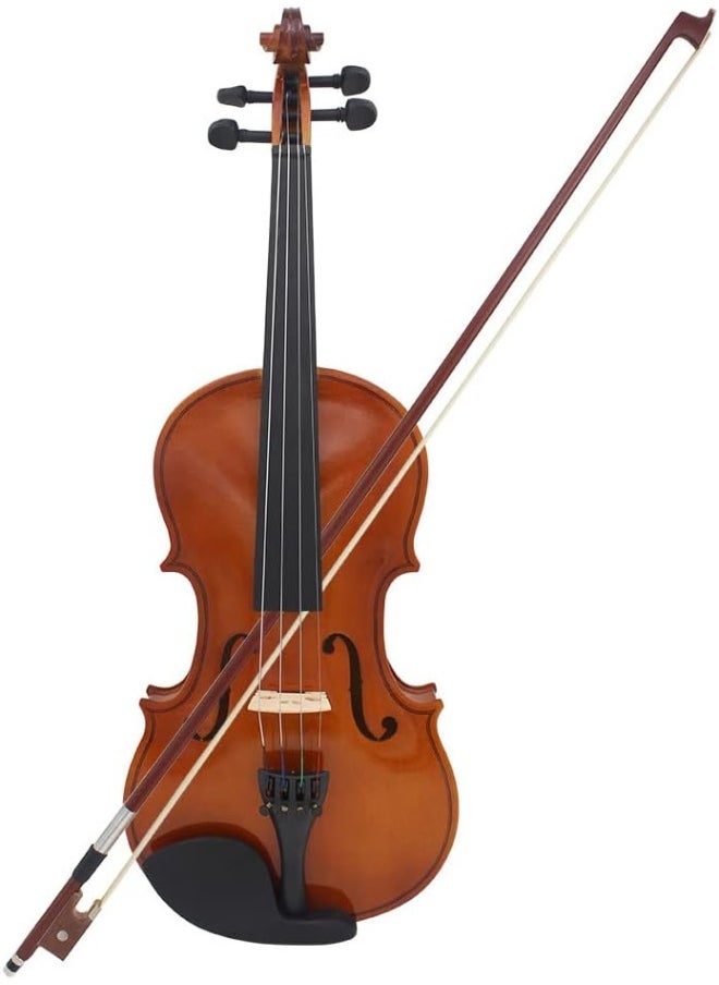 Megarya MegArya Violin Full Size 4/4 Natural Acoustic Solid Wood Violin Fiddle for Beginner with Case Rosin  - Image 4