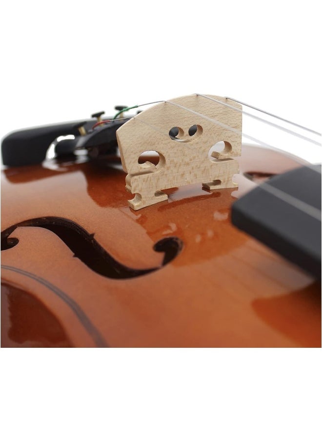 Megarya MegArya Violin Full Size 4/4 Natural Acoustic Solid Wood Violin Fiddle for Beginner with Case Rosin  - Image 5