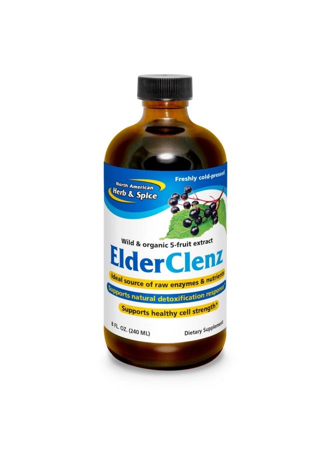 NORTH AMERICAN HERB & SPICE ElderClenz - 8 fl oz - Non-GMO, Gluten Free - 48 Servings - Image 1