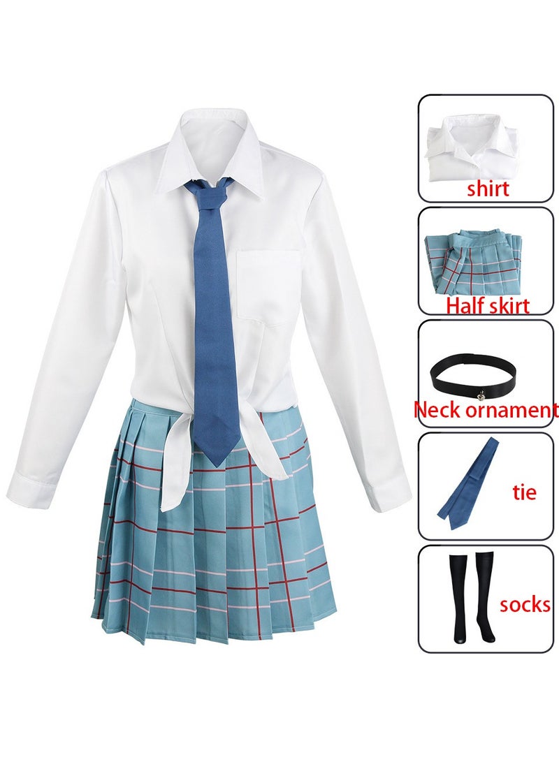 My Dress Up Darling Kitagawa Marin Cosplay Costume Anime Outfit Shirt Japanese School Uniform Dress  - Image 1