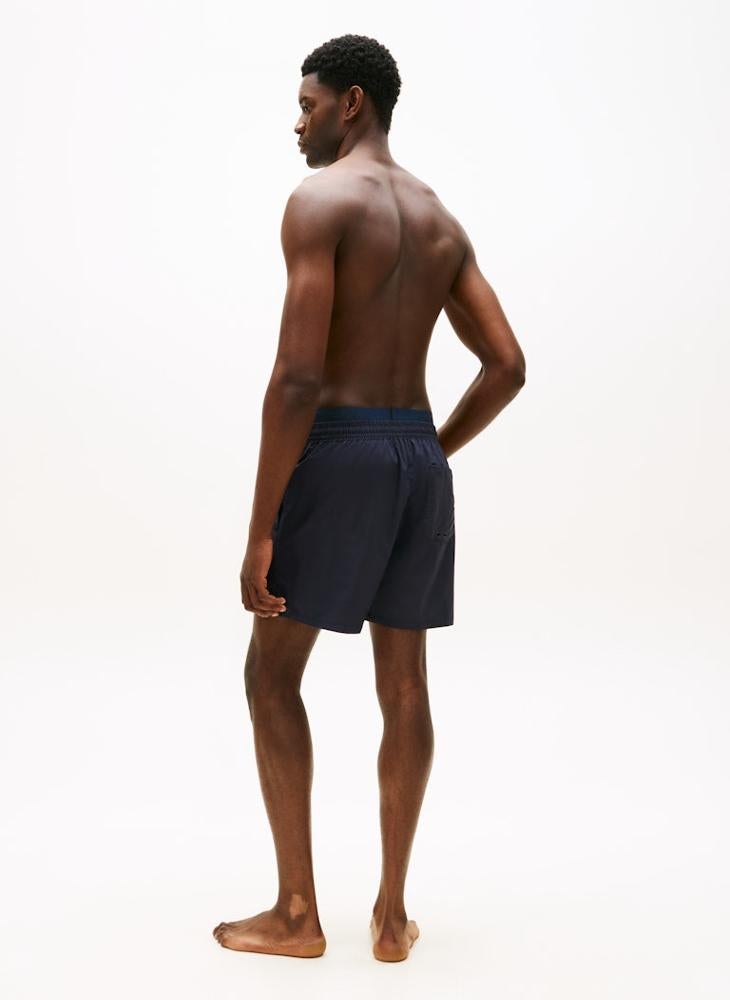 TOMMY HILFIGER Double Waistband Mid Length Swim Shorts - Image 2