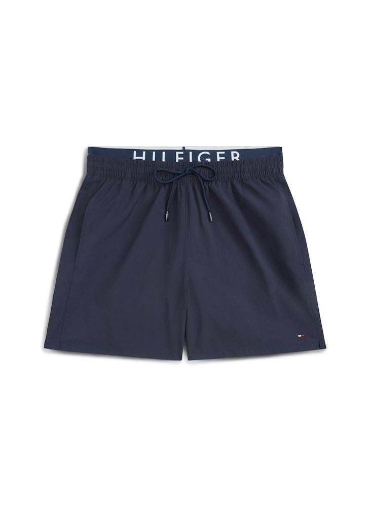 TOMMY HILFIGER Double Waistband Mid Length Swim Shorts - Image 5