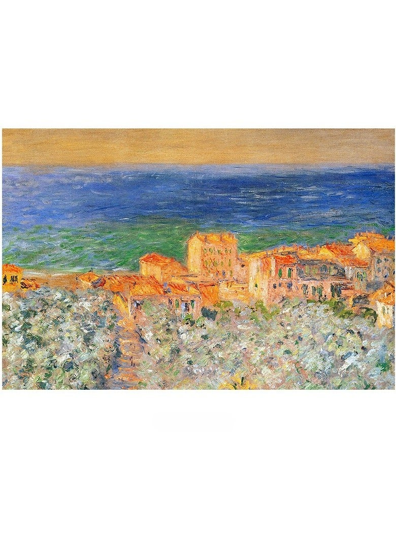 Monet Van Gogh Oil Painting Pvc Placemat Waterproof Placemat Western Placemat Printed Insulated Coaster 45cm*30cm - Image 1