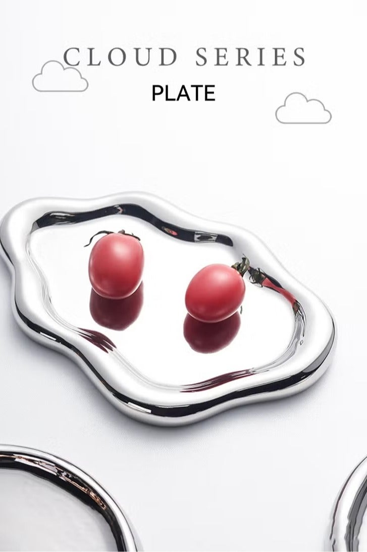 Bukela Women's Jewelry Storage Tray Trinket Tray, Ring Tray, Unique Cloud Shaped Ceramic Tray  - Image 3