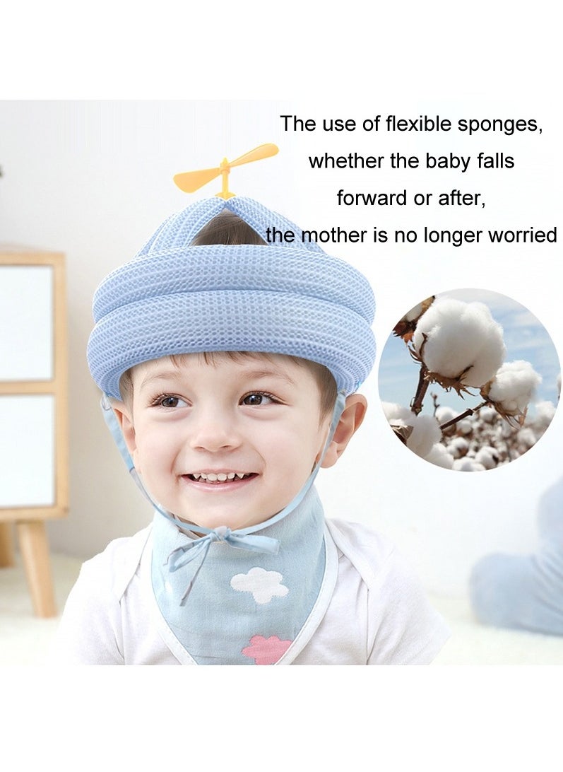 Bebiland - Baby Head Protector for Crawling Walking Running Infant Safety, No Bumps and Soft Cushion Baby Helmet Suitable for Children Learning to Walk, Blue - Image 1