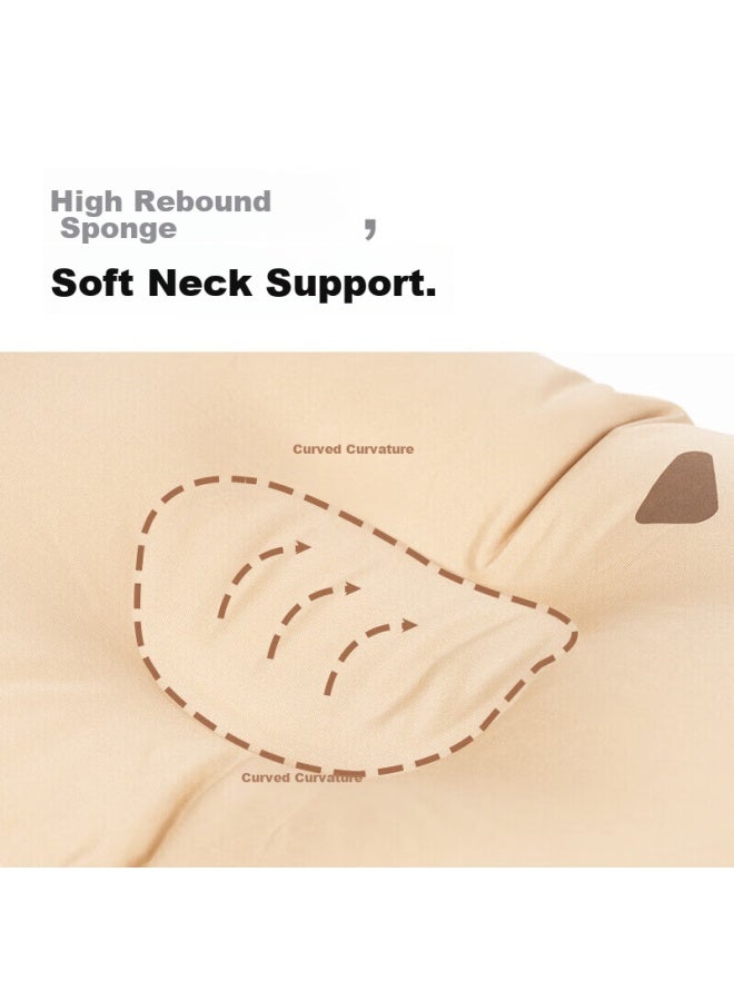 MOBIGARDEN Mobigarden Automatic Inflatable Pillow, Travel Pillow, Portable Comfortable Nap Camping Pillow, Nxl1534002, Warm Sand Color - Image 4