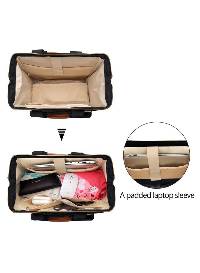 Teamoy Breast Pump Bag Compatible With Spectra S1S2 Medela And Cooler Bag Convertible Breast Pump Tote And Backpack With Laptop Sleeve For Working Moms Black - Image 5