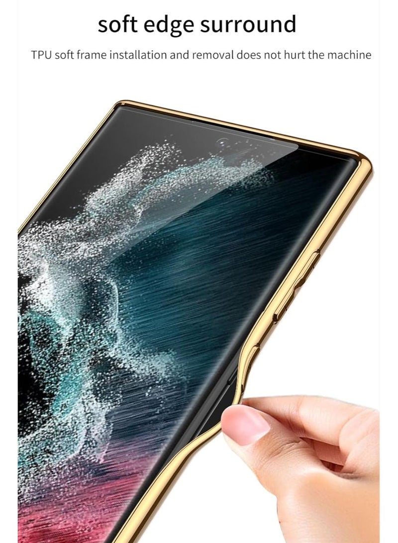 عام جراب متوافق مع جراب سامسونج جالاكسي اس 24 الترا من الجلد ، غطاء هجين مطلي بالكهرباء ناعم من البولي يوريثان مضاد للخدوش جالاكسي اس 24 الترا - Image 4