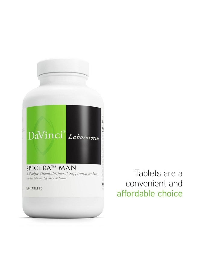 DAVINCI Labs Spectra Man - Dietary Supplement to Support Immune System Function and Men's Unique Needs - with Vitamins, Minerals, Amino Acids, Herbs, Digestive Enzymes and Fatty Acids - 120 Tablets - Image 5
