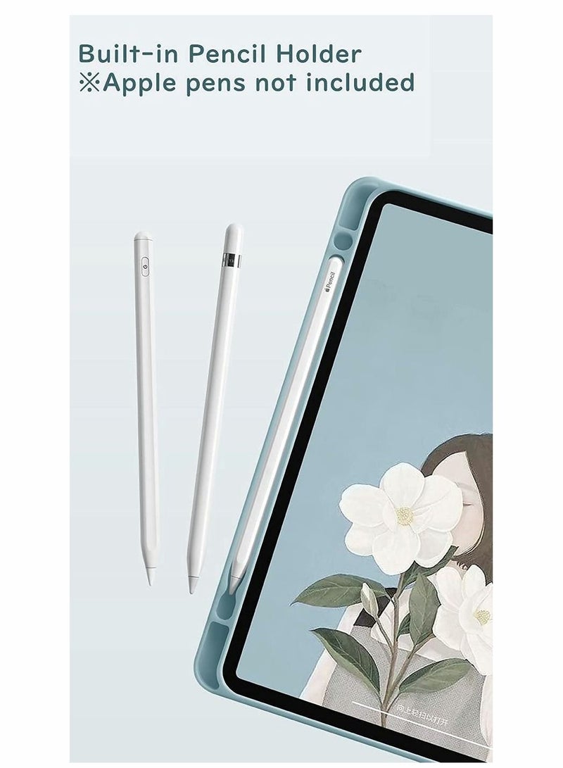 Y&D For Samsung GalaxyA7 T500/T505 with Keyboard Charging Cable Cover Touchpad Detachable Cute Round Keys(Sky Blue) - Image 2