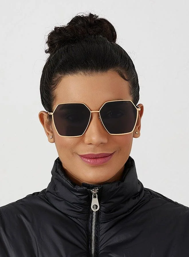 Blackout BlackOut STARK Women’s Hexagon Sunglasses with UV400 Protection