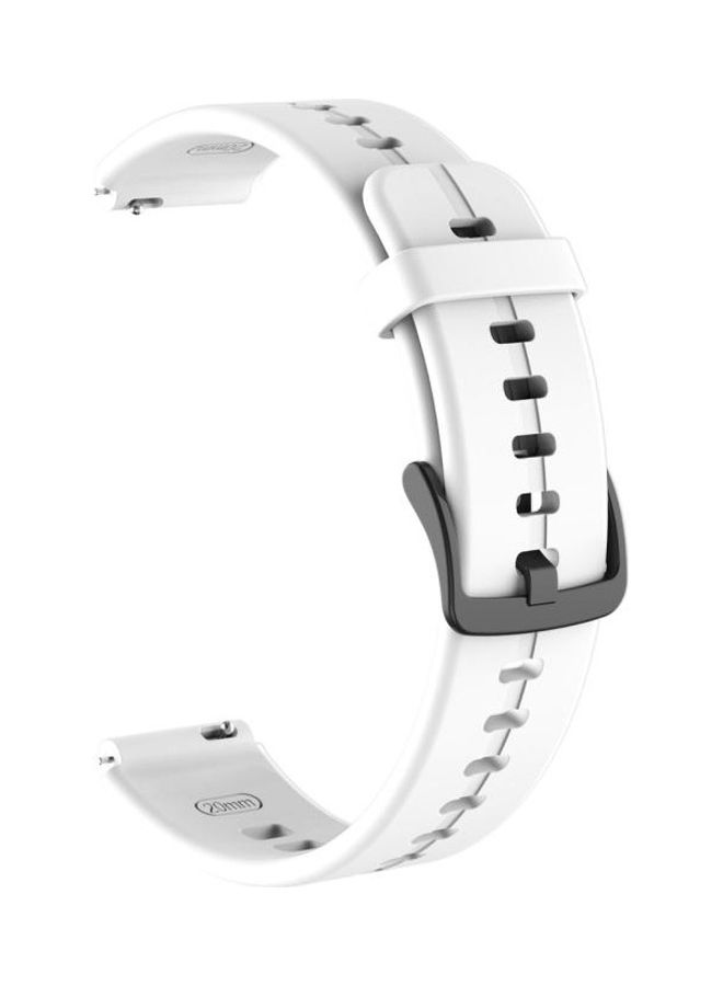 NIBEMINENT Silicone Replacement Strap Watchband For Huawei TalkBand B6 White - Image 1