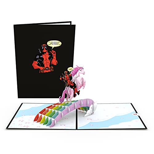 Lovepop Pop-Up Marvel Card - Birthday 3D Deadpool Greeting Card for Boys, Men, Son, Brother - 5" x 7" Card - Note Card & Envelope Included - Image 2