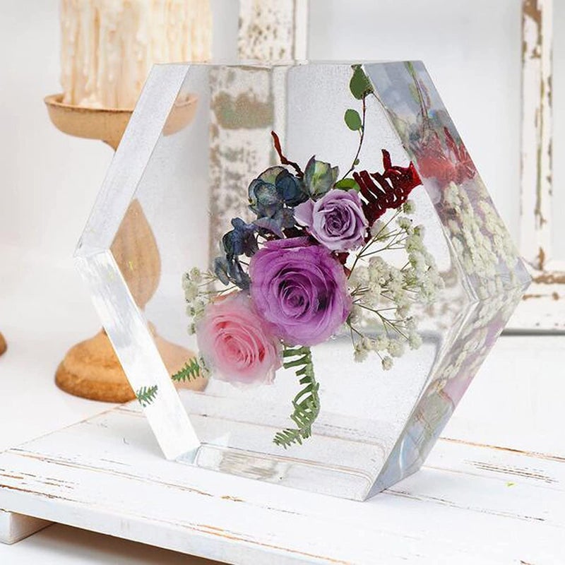 SNOOGG® مجموعة من 1 قوالب سيليكون بشكل سداسي عميق لفن الراتنج، DIY، الصب، صنع الحوامل، تزيين المنزل، حصيرة الكوب والمزيد .. - Image 4