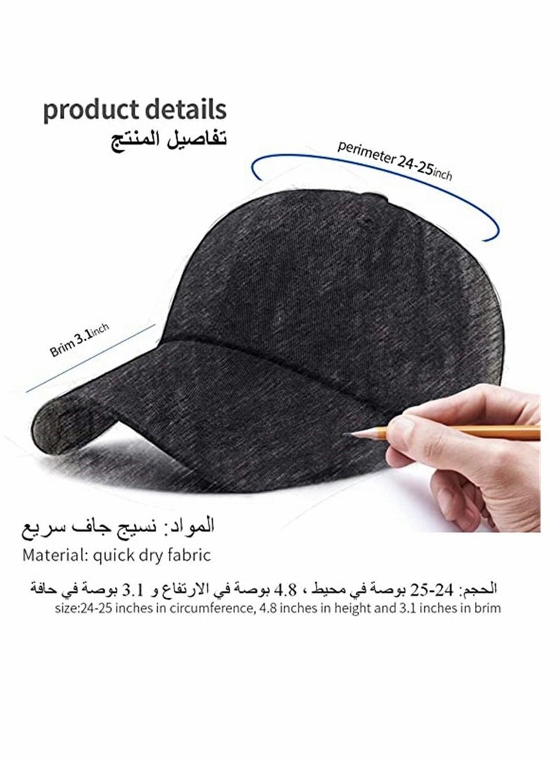 Baseball Caps, Black Vintage Baseball Hats, Plain Adjustable Baseball Cap, Classic Panel Hat, Fashionable Dad Hat Fit Outdoor Sports Sun Hat in Summer Fits Men Women, 1 Pcs - Image 5