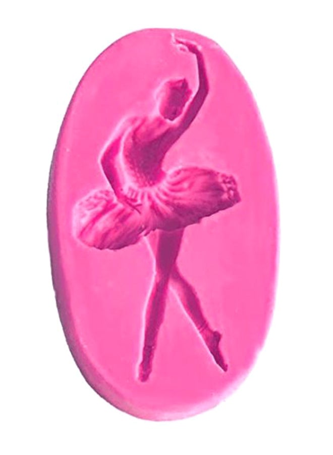 Ballet Girl Shape Fondant Cake Mould Pink