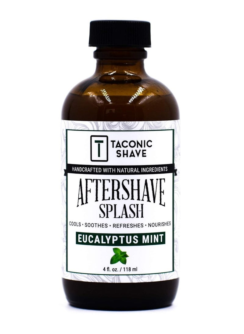 taconic shave Taconic Shave, Natural Aftershave Splash 4oz Eucalyptus Mint Skin Cooling, Refreshing and Moisturizin, | Artisan Made in the USA  - Image 1