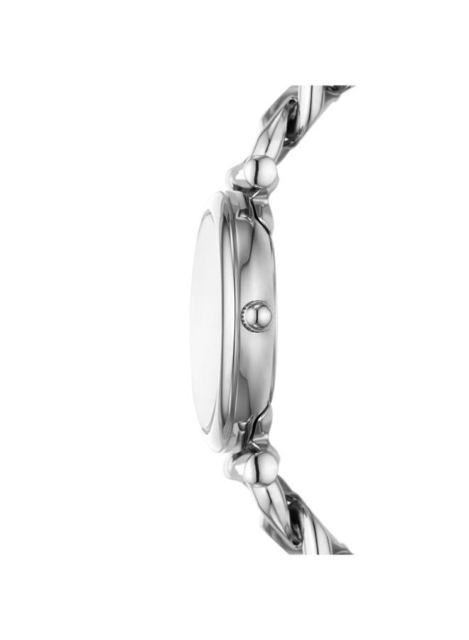 فوسيل ساعة معدنية كلاسيكية بعقارب - Image 3