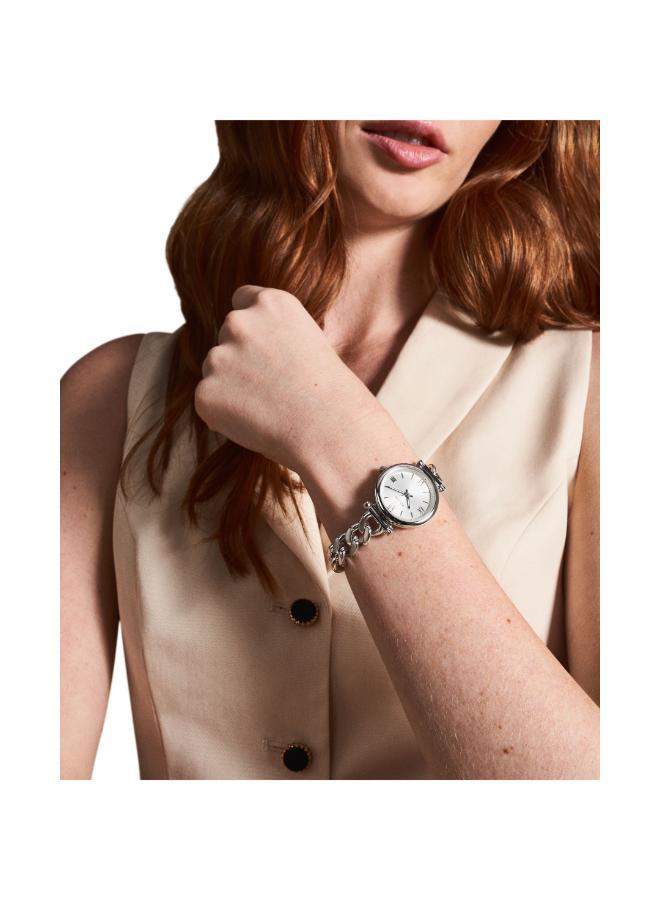 فوسيل ساعة معدنية كلاسيكية بعقارب - Image 4