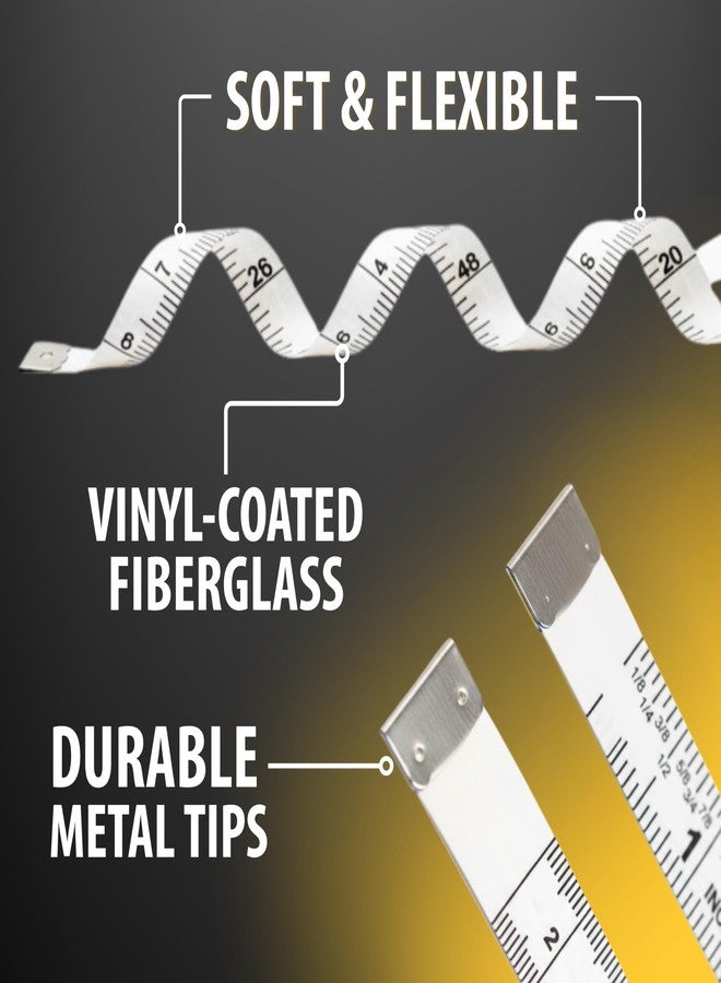 Perfect Measuring Tape - Premium Retractable Tailor’s Tape Measure & Crafters Tape - 80″ / 2m - Pocket Sized Fractional Inch & Metric Tape Measure for Fabric, Body, and Sewing Measurements - Image 4