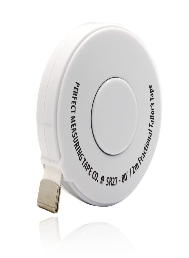 Perfect Measuring Tape - Premium Retractable Tailor’s Tape Measure & Crafters Tape - 80″ / 2m - Pocket Sized Fractional Inch & Metric Tape Measure for Fabric, Body, and Sewing Measurements - Image 1