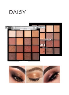 Daisy 16 Colors Limited Edition Matte Pearlescent Sequins Eyeshadow Palette Copper Spice,Contour+Highlight+blush 3 in 1Form Contouring Palette  - Image 1