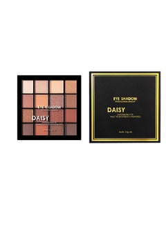 Daisy 16 Colors Limited Edition Matte Pearlescent Sequins Eyeshadow Palette Copper Spice,Contour+Highlight+blush 3 in 1Form Contouring Palette  - Image 5