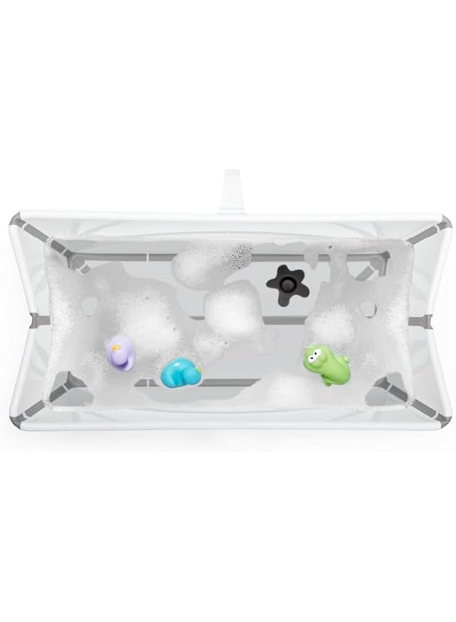 إيروريكس حوض استحمام Flexi Bath X Large أبيض واسع قابل للطي للأطفال وخفيف الوزن وسهل التخزين ومريح - Image 3