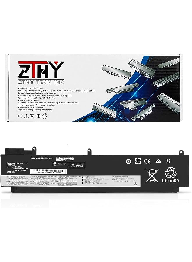 ZTHY 24Wh 00Hw022 Laptop Battery For Lenovo Thinkpad T460S T470S Series 00Hw023 Sb10F46461 00Hw036 Sb10F46474 00Hw037 Sb10F46460 Sb10F46475 11.25V 2090Mah - Image 1
