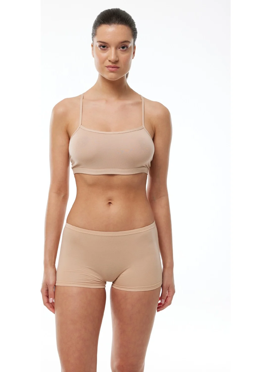 مالابادي Women 2 Pack Skin Color Modal Short Tights Boxer 109 2M109