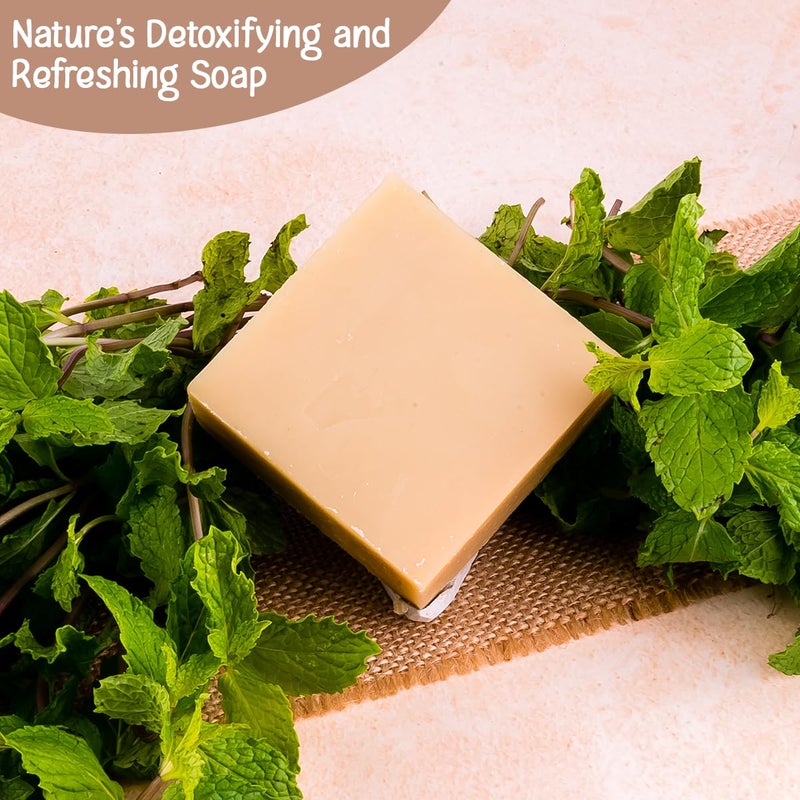 Naturalis Spearmint Oil Soap Bar - Cold Pressed Organic Soap with Spearmint Essential Oil - Handmade Luxury Soap for Deep Nourishment, Hydration, and Gentle Cleansing, Ideal for All Skin Types (100g) - Image 4