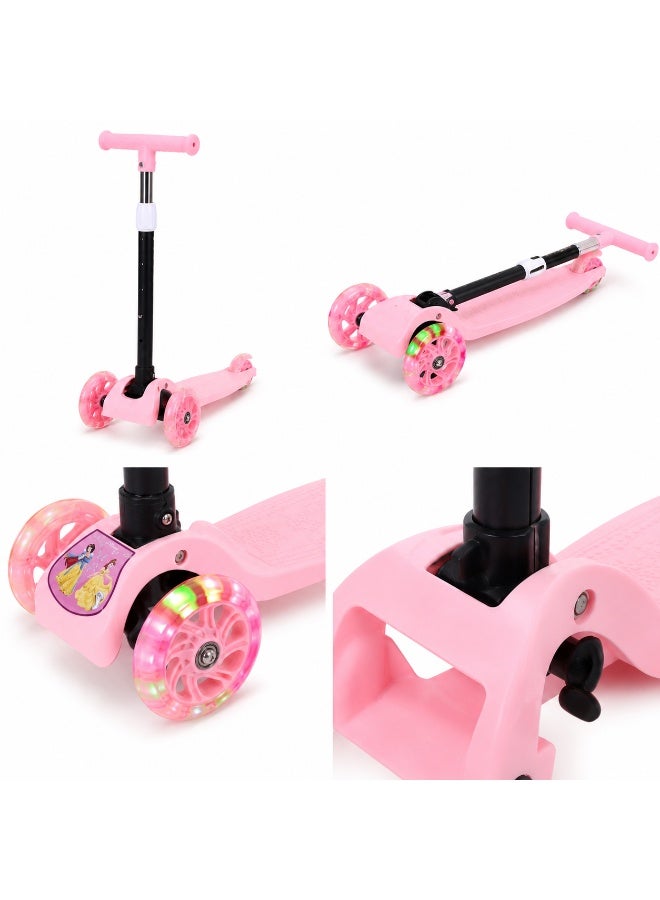 Foldable 3-Wheel Kids Scooter with Flashing Wheels – Ages 2–8 Years