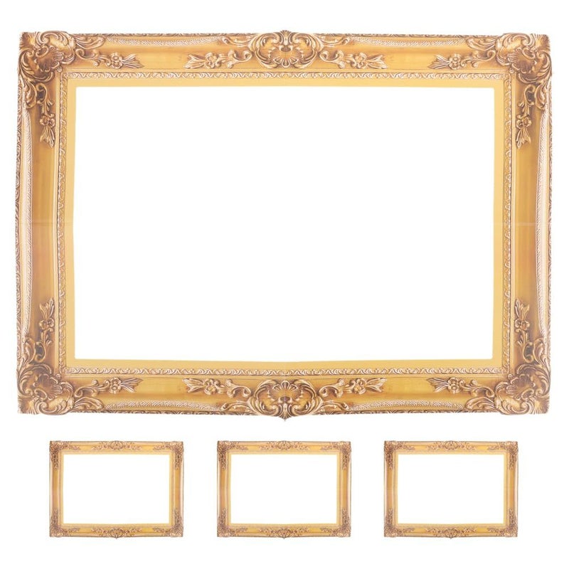 إطارات صور ورقية ذهبية DIY محمولة مكونة من 4 قطع لدعائم تصوير الأعراس - Image 2