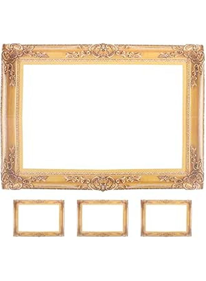إطارات صور ورقية ذهبية DIY محمولة مكونة من 4 قطع لدعائم تصوير الأعراس - Image 1