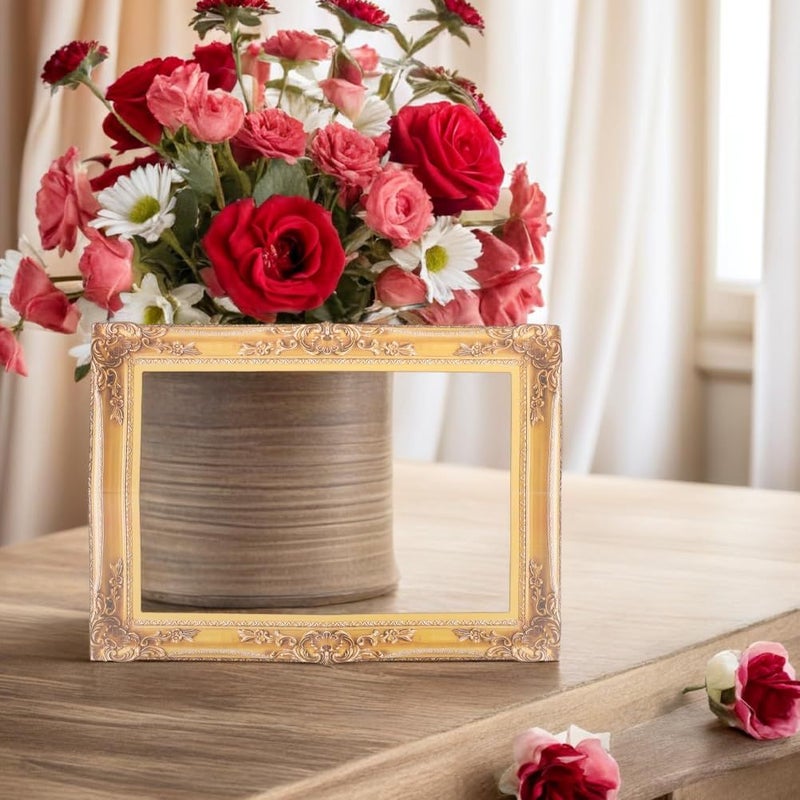 إطارات صور ورقية ذهبية DIY محمولة مكونة من 4 قطع لدعائم تصوير الأعراس - Image 5